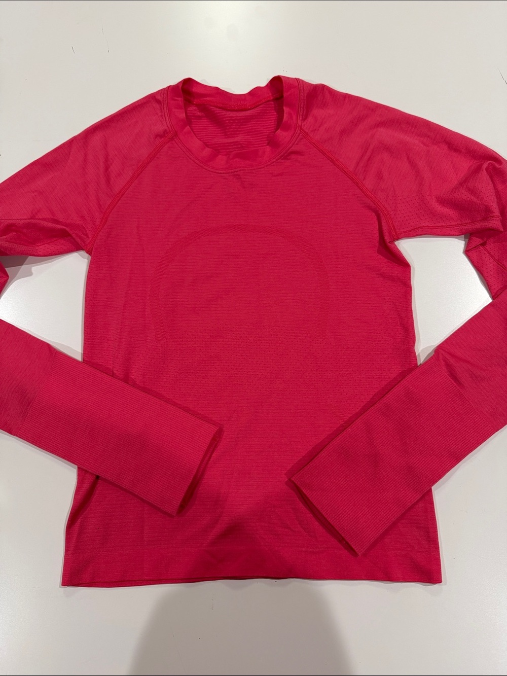 Lululemon Bright Pink Long Sleeve Active Top